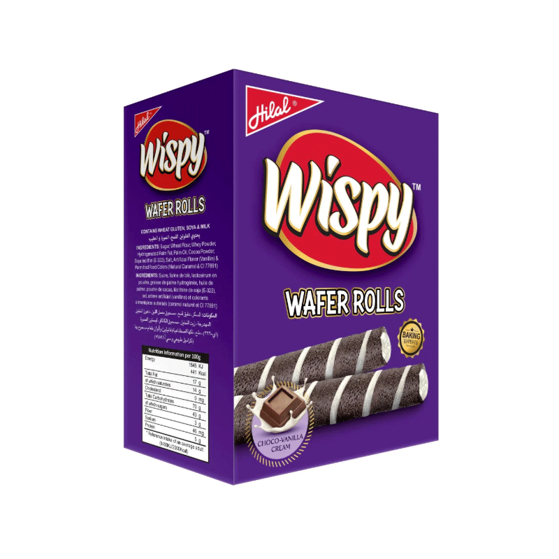 HILAL WISPY WAFER CHOCO VANILLA 24`S